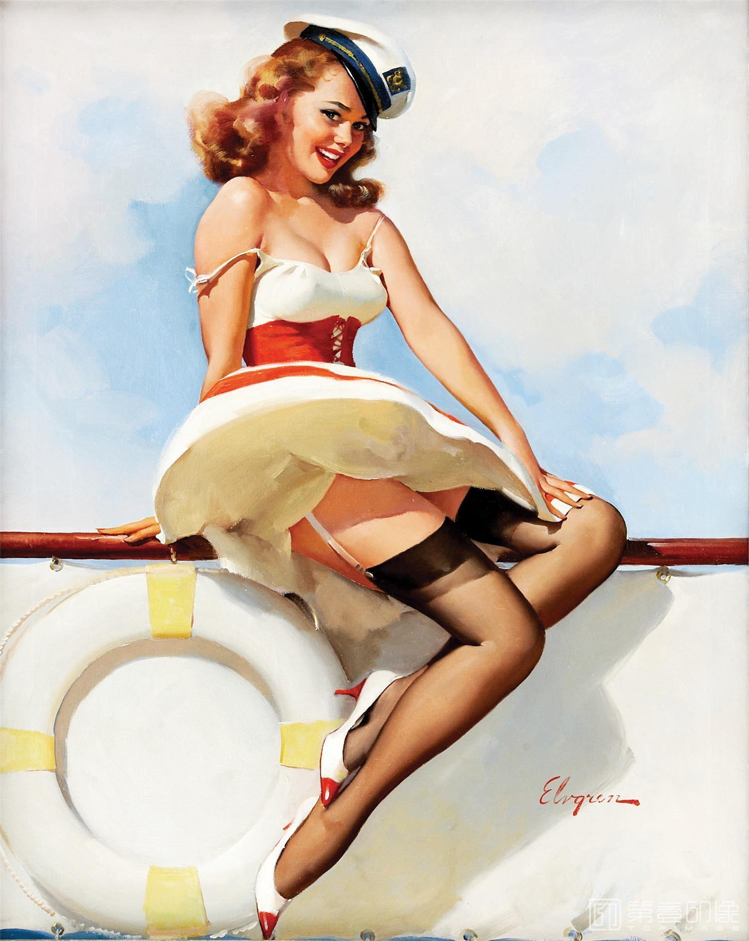 油画-吉尔·艾尔夫格雷恩 Gil Elvgren 作品集-144